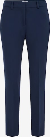 mėlyna WE Fashion Prigludęs Kelnės su kantu: priekis