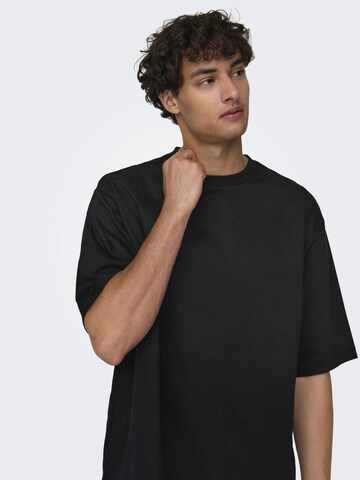 Only & Sons T-Shirt 'Onsmillenium' in Schwarz