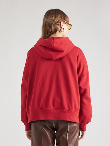 Abercrombie & Fitch Sweatshirt 'CLASSIC SUNDAY' in Red