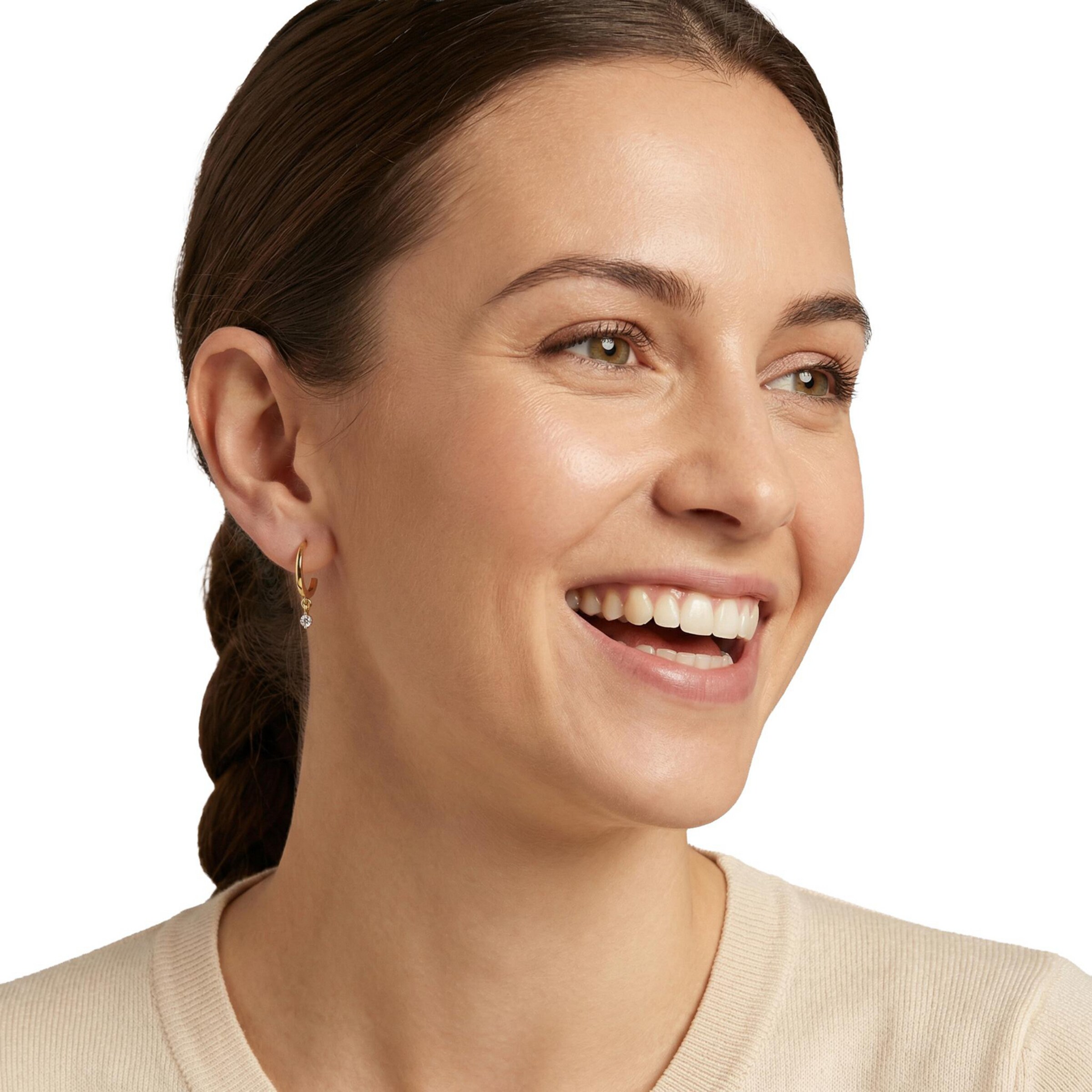 AMOR Earrings in Gold: front