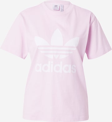 ADIDAS ORIGINALS T-Shirt 'Adicolor Classics Trefoil' in Lila: predná strana