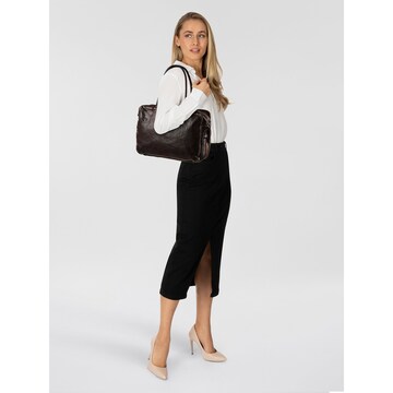 Sac bandoulière 'Simona' Campomaggi en marron : devant