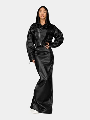 Made By Society Skirt 'Fusta RIB-TECH - F27165' in Black: front