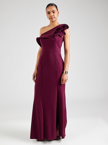 Robe de soirée Adrianna Papell en rouge : devant