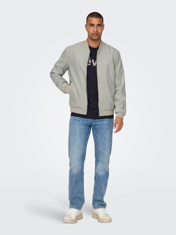 Only & Sons Between-Season Jacket 'Lucas' in Grey