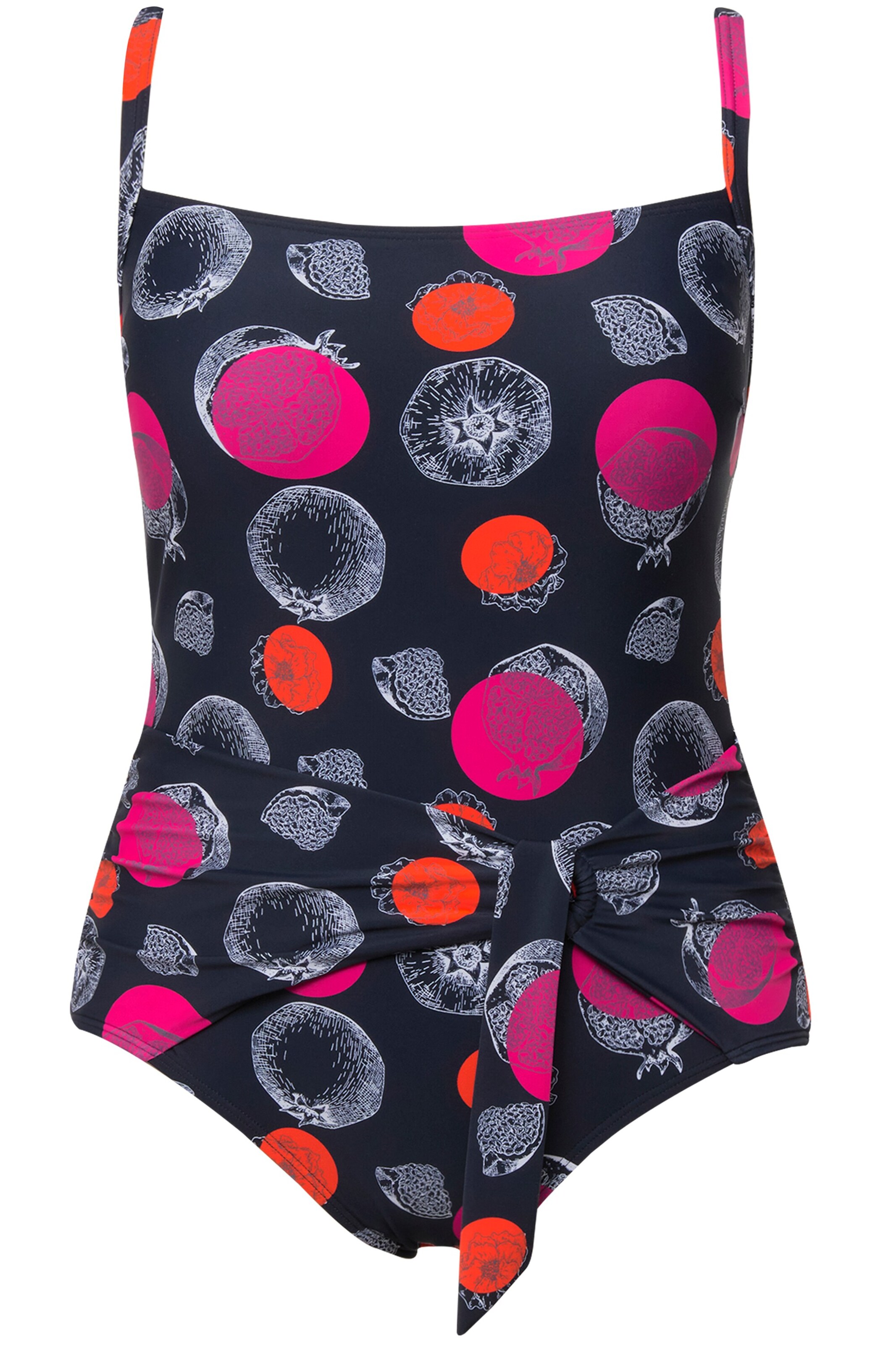 Ulla Popken Badeanzug in Blau: Vorderseite