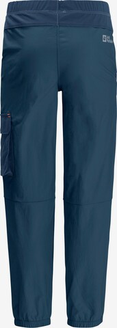 JACK WOLFSKIN Tapered Outdoor trousers in Blue