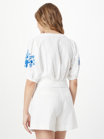 Chemisier Gina Tricot en blanc