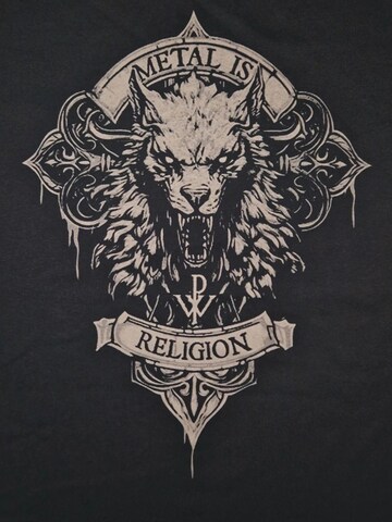 T-Shirt 'Powerwolf Wolfhead T-Shirt' Rockshirts en noir