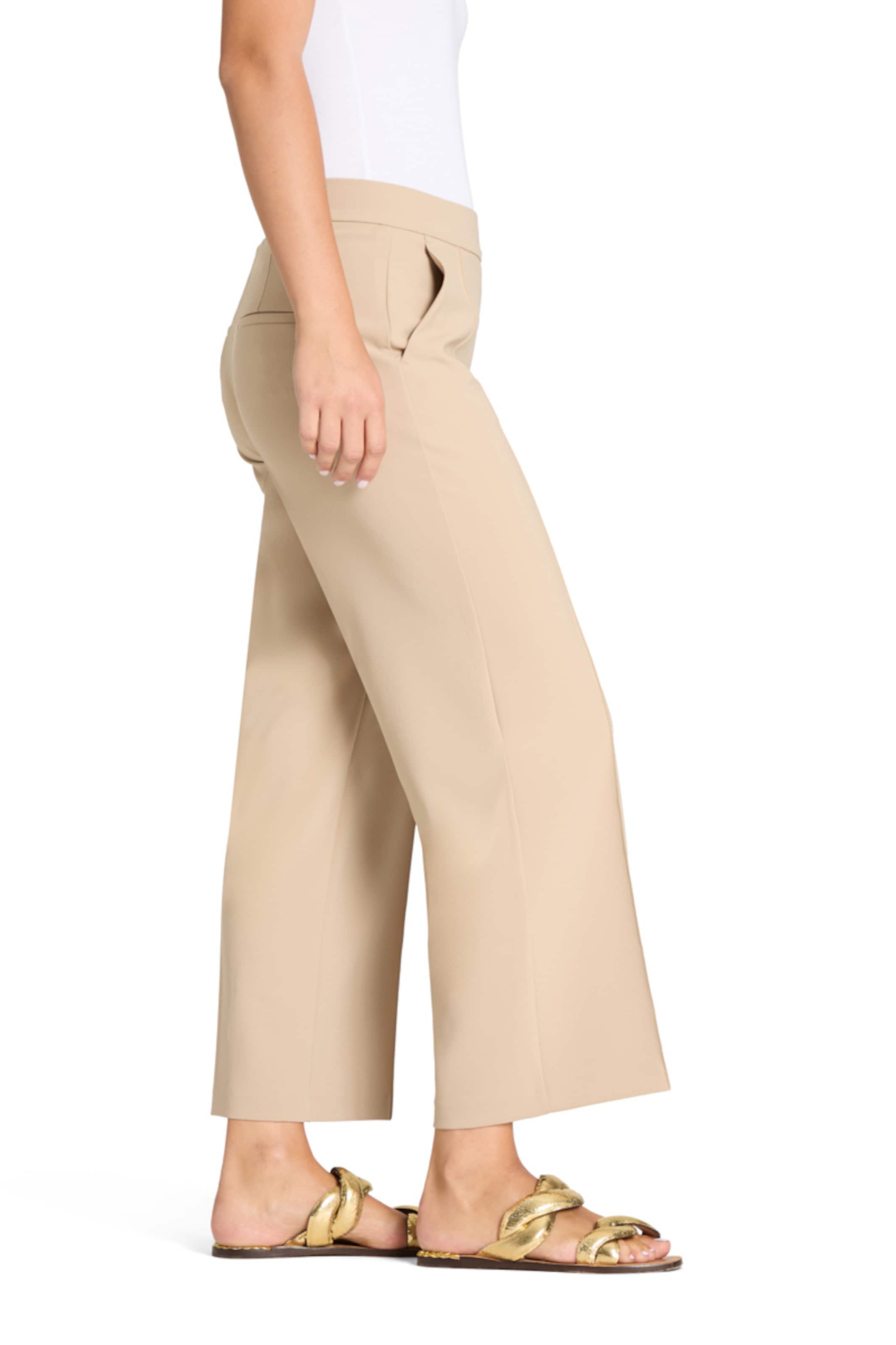 Cambio Regular Pants 'Cameron' in Beige