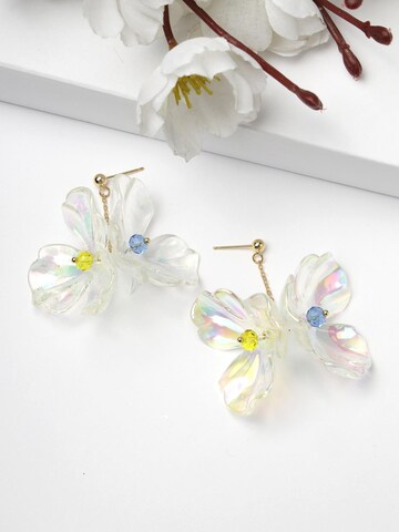 AVANT-GARDE PARIS Ohrringe 'Ulrikeia' in Weiß