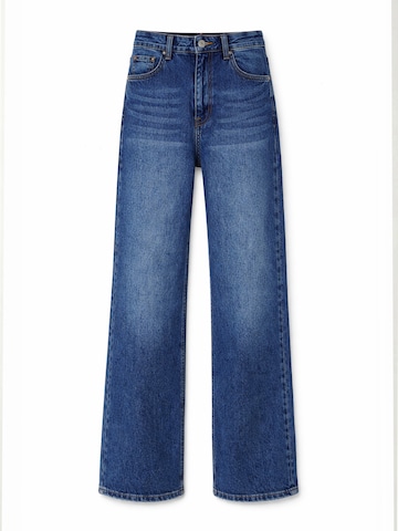 IT'S BASIC Wide leg Jeans 'Olea Wide High Rise Jeans' in Blue: front
