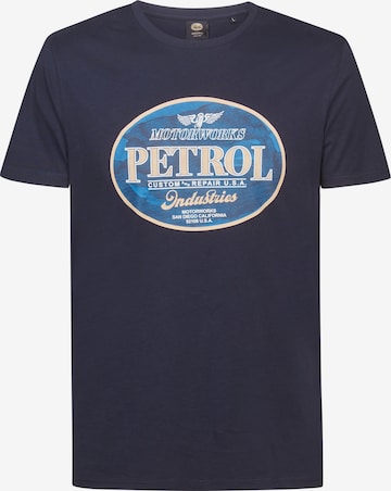 Petrol Industries T-shirt i blå: framsida