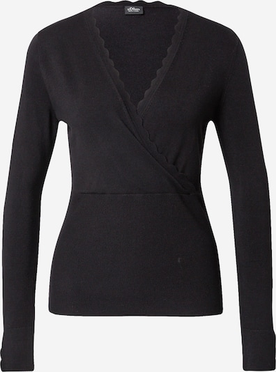 s.Oliver BLACK LABEL Pullover in schwarz, Produktansicht