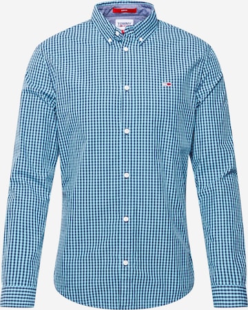 Tommy Jeans Slim fit Skjorta i blå: framsida