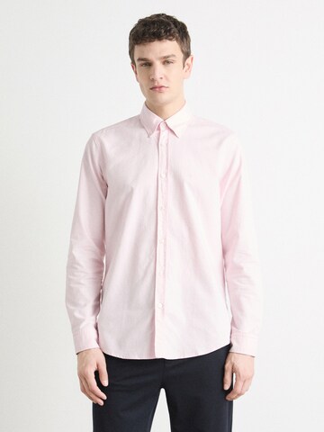 BOSS Regular fit Overhemd 'Rickert' in Roze: voorkant