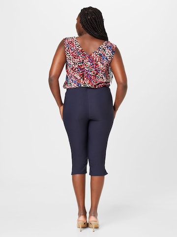 ONLY Carmakoma Skinny Pants 'Lila' in Blue