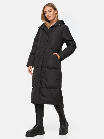 Threadbare Winter Coat 'Jodie' in Black