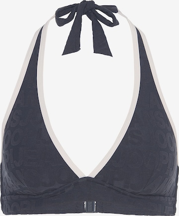 JOOP! Triangle Bikini top in Blue: front