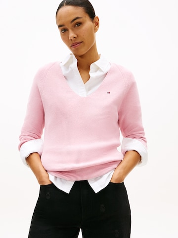 TOMMY HILFIGER Pullover in Pink: Vorderseite