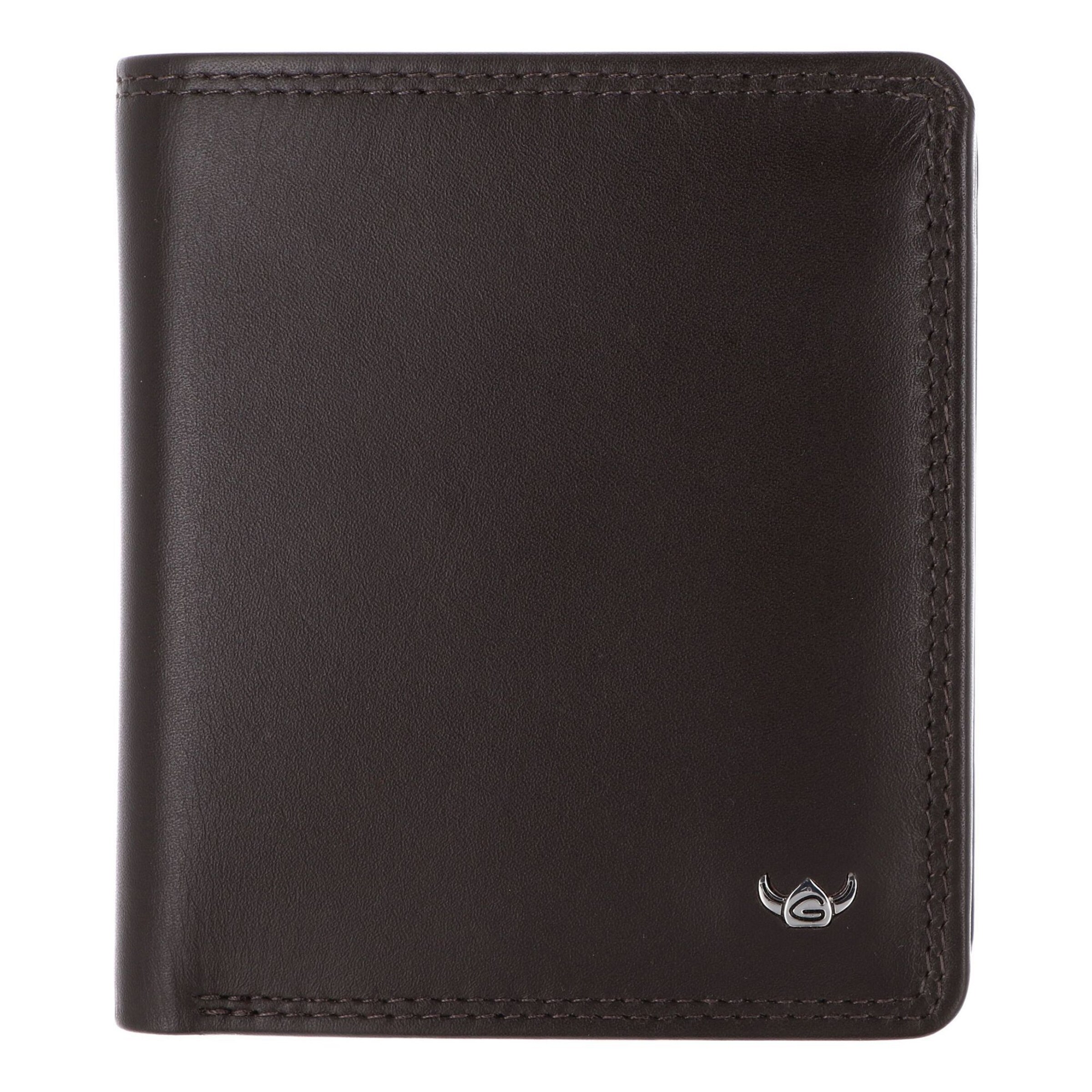 Porte-monnaies 'Polo' GOLDEN HEAD en marron : devant