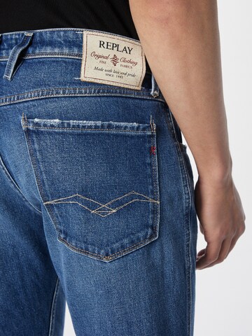 REPLAY Regular Jeans 'Grover' i blå