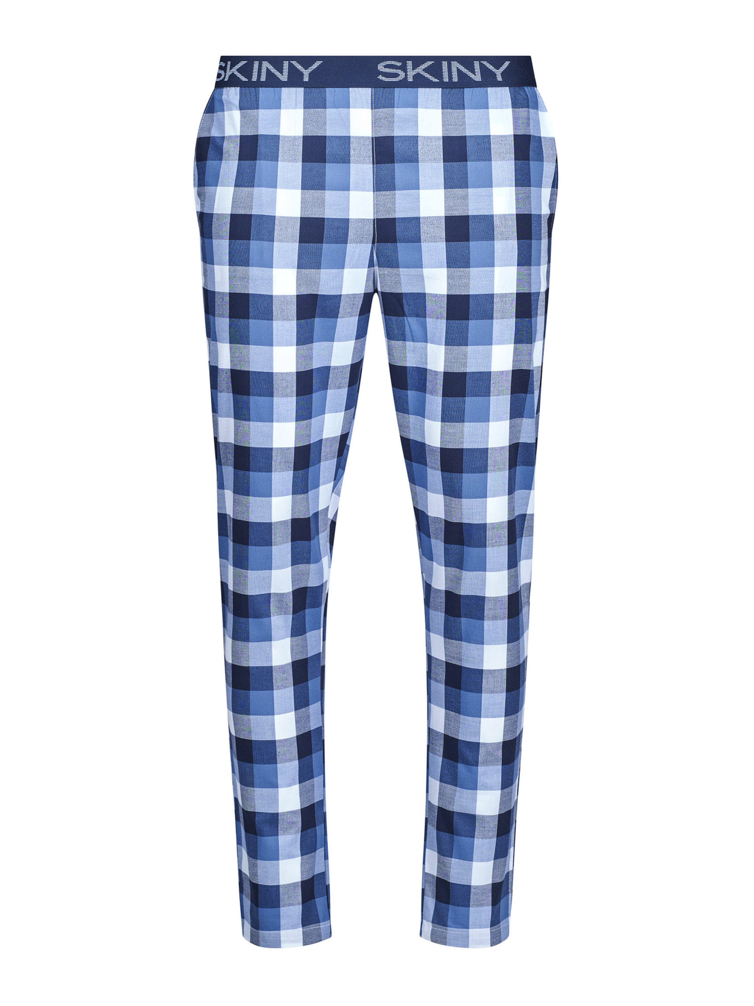 Pantalon de pyjama Skiny en bleu : devant