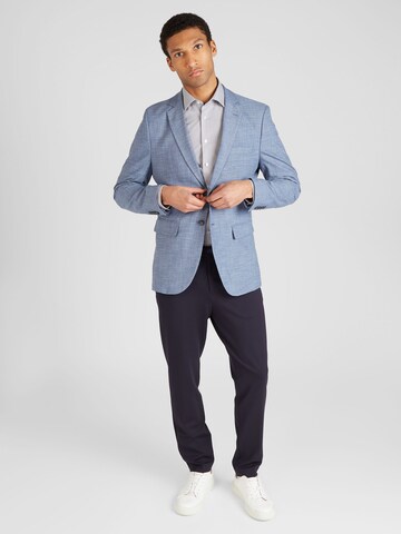 SEIDENSTICKER Slim fit Business shirt 'Patch3' in Grey