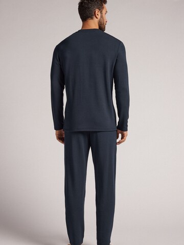 IUMAN Intimissimi Uomo Pyjama lang in Blau