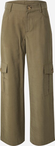 NÜMPH Wide leg Cargo Pants 'WALERIA' in Green: front