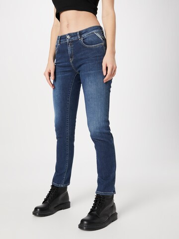 REPLAY Slimfit Jeans 'FAABY' in Blauw: voorkant