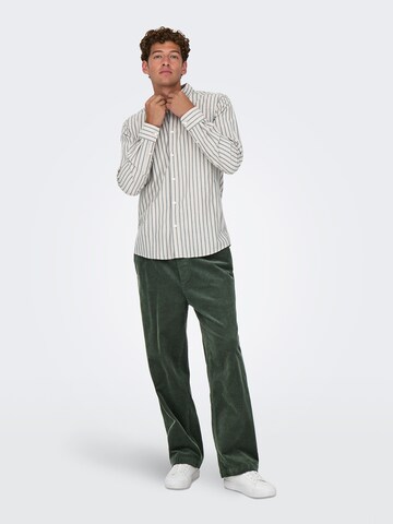 Only & Sons Loosefit Kalhoty 'ONSFADE' – zelená