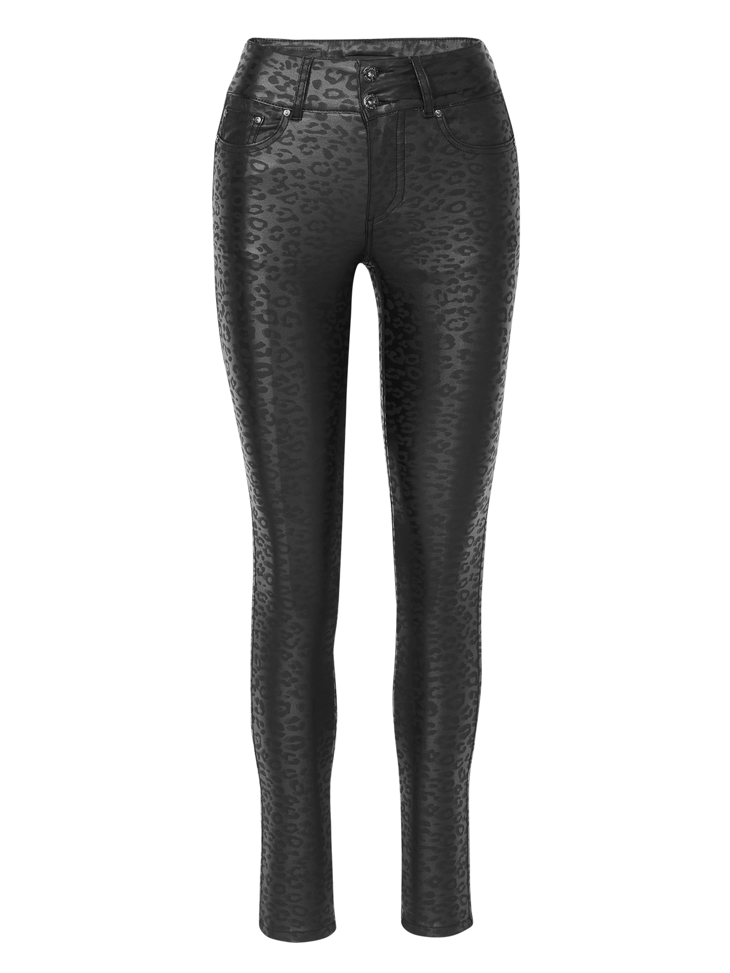 KOROSHI Skinny Hose in Schwarz: Vorderseite