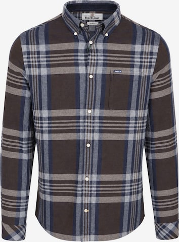 Coupe regular Chemise 'Fortrose' Barbour en marron : devant