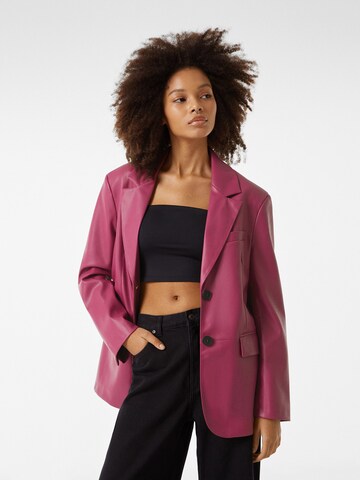 Bershka Blazer in Pink: front