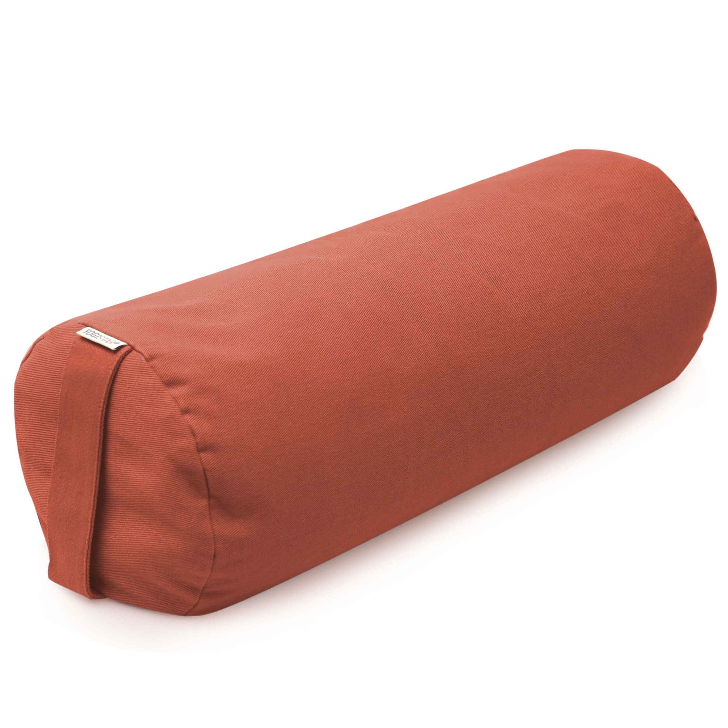 YOGISTAR.COM Pillow in Red: front