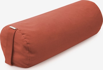 YOGISTAR.COM Kissen in Rot: Vorderseite