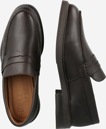 SELECTED HOMME Instappers 'BLAKE' in Bruin