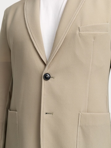 Zuitable Slim Fit Sakko 'DiBob'‌‌‌ in Beige