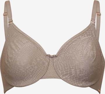 Marc & André T-shirt Bra in Brown: front