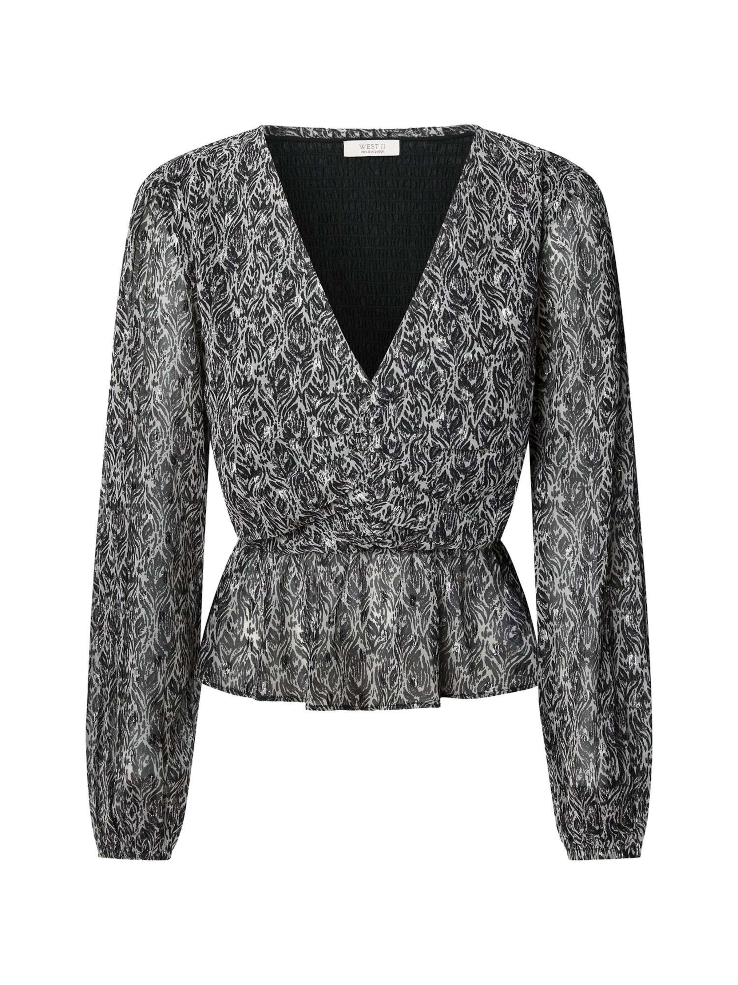 Pepe Jeans Bluse in Schwarz: Vorderseite