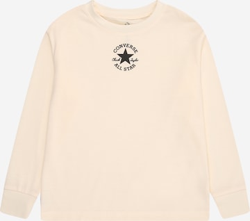 CONVERSE - Camisola 'SUSTAINABLE CORE' em bege: frente