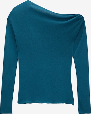 Pull&Bear Shirt in Blauw: voorkant