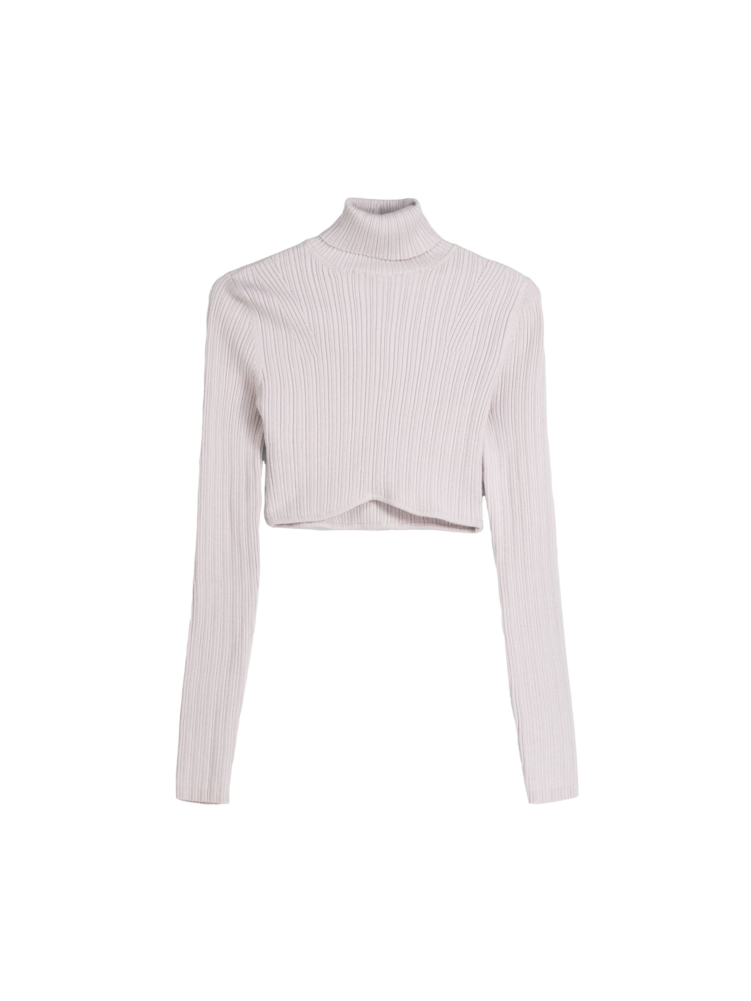 Bershka Pullover in hellgrau, Produktansicht