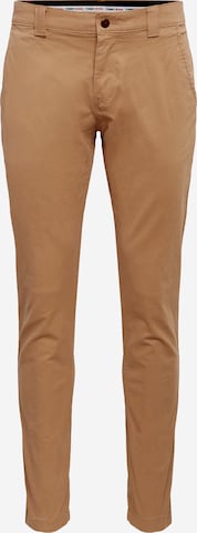 Tommy Jeans Slim fit Chino Pants 'Scanton' in Beige: front