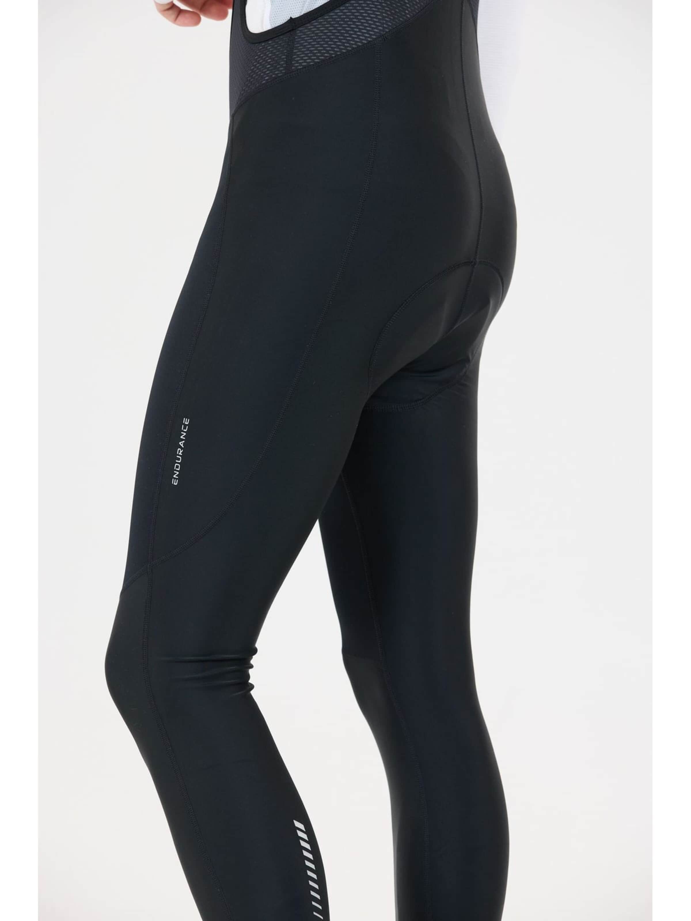 ENDURANCE Skinny Leggings 'Gorsk V2 M Long Cycling Tights W/Bib' in Black