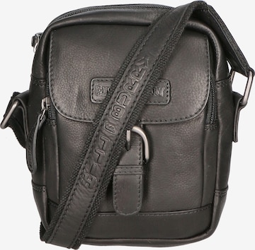 HILL BURRY Crossbody Bag in Black: front