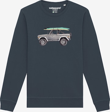 Sweat-shirt ' Surf Pickup ' Watapparel en gris : devant
