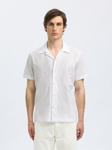 SELECTED Comfort fit Overhemd in Wit: voorkant