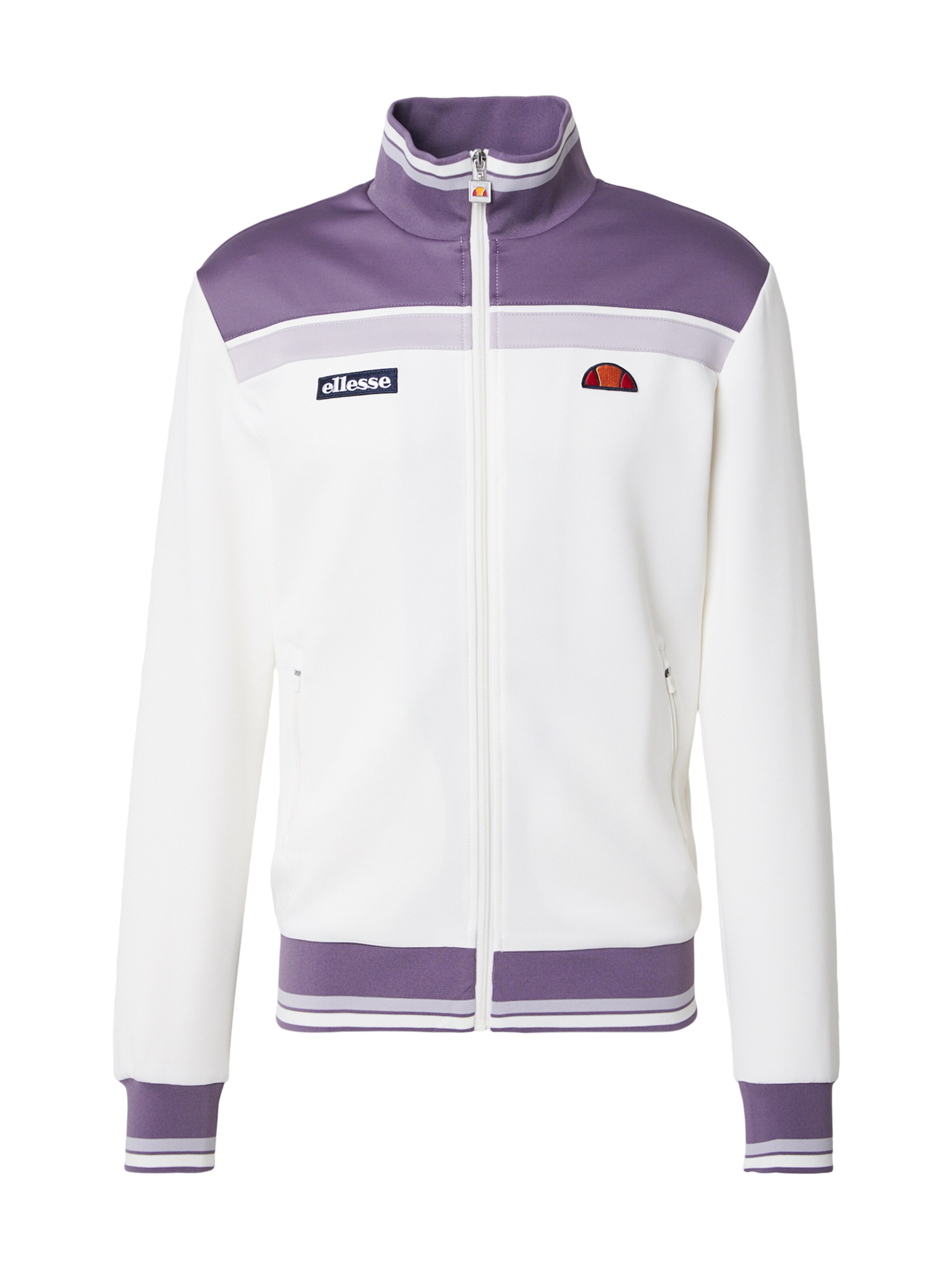 ELLESSE Jopa na zadrgo 'VIGNOLA' v velikosti XS  | lila / bela barva, Prikaz izdelka